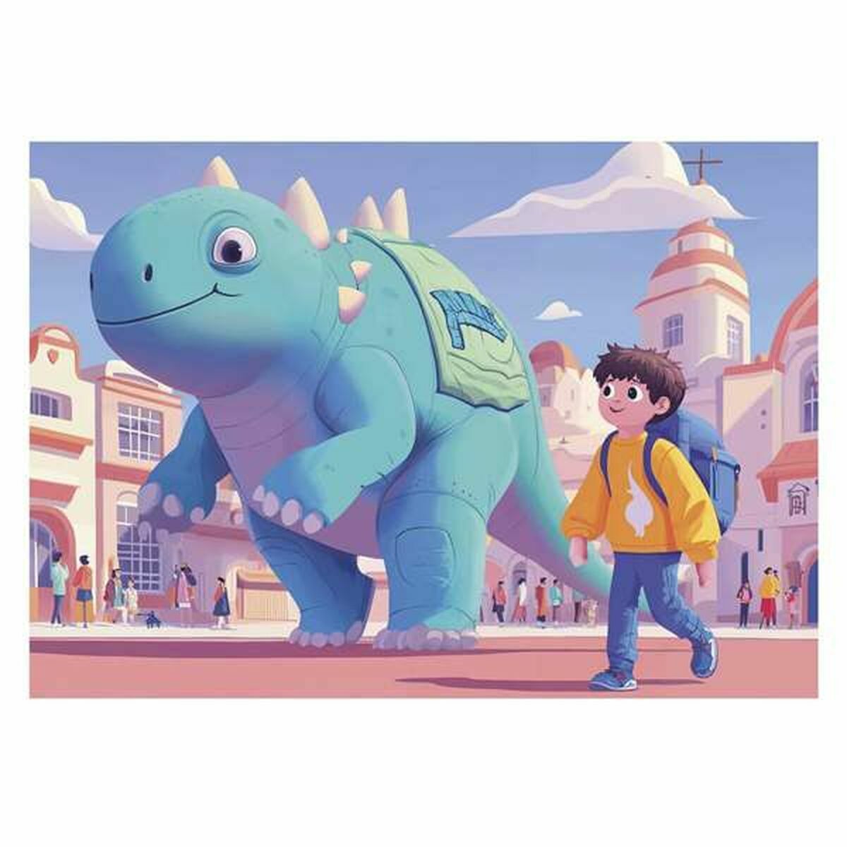 Set de 4 Puzzles Educa Friendly Dinosaurs