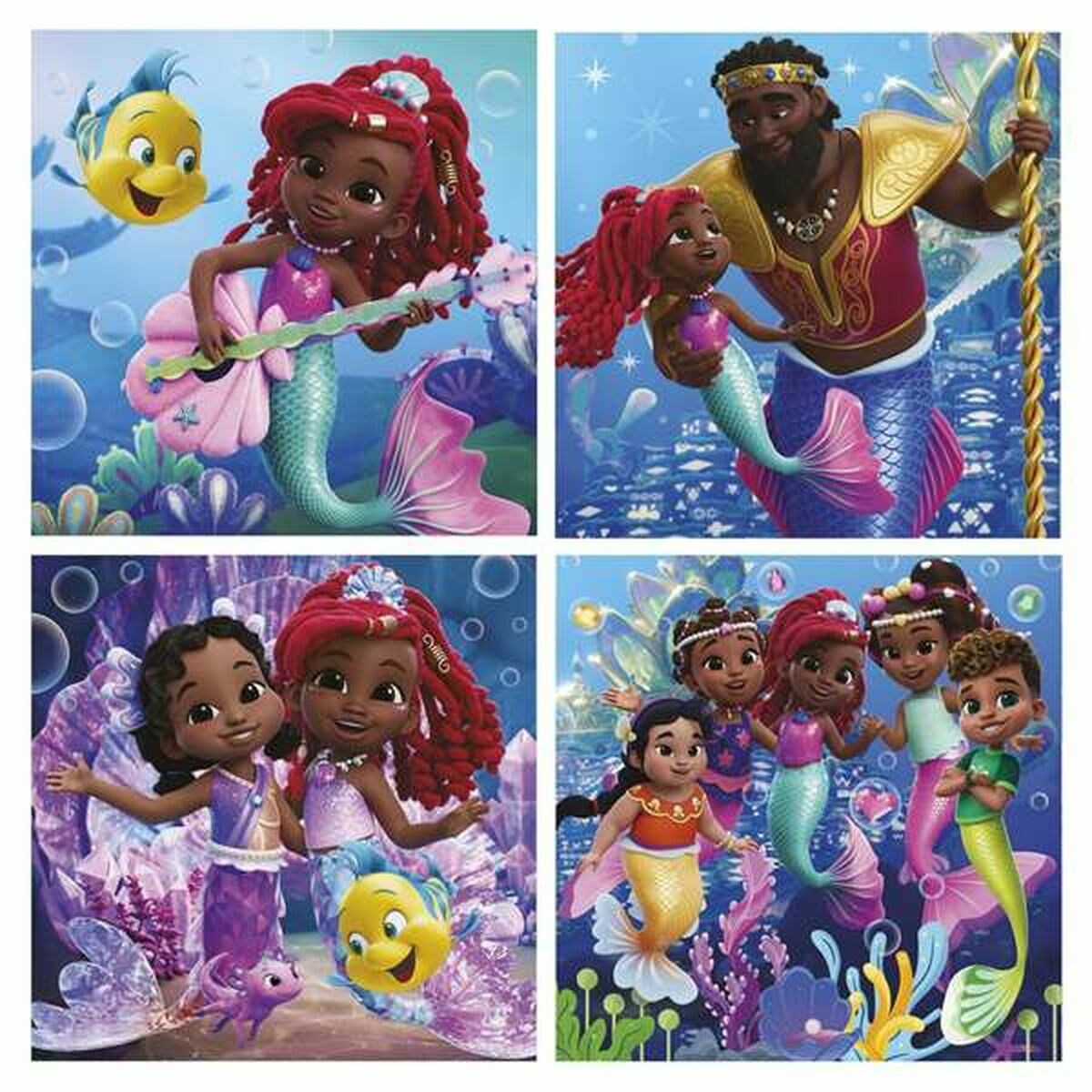 Set de 4 Puzzles Educa Ariel