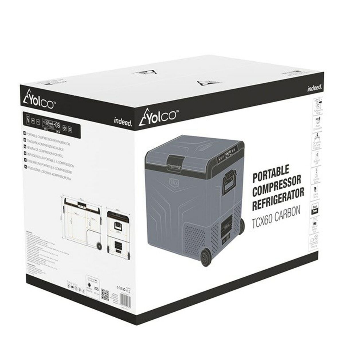 Mini Nevera Yolco TCX60 60 W 14 L 60 L 46 L