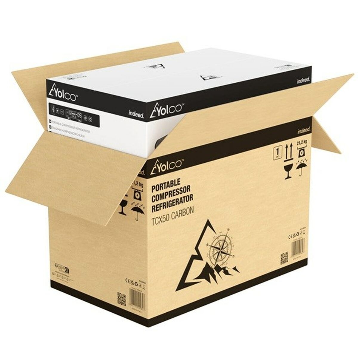 Mini Nevera Yolco TCX50 60 W 10 L 40 L 52 L