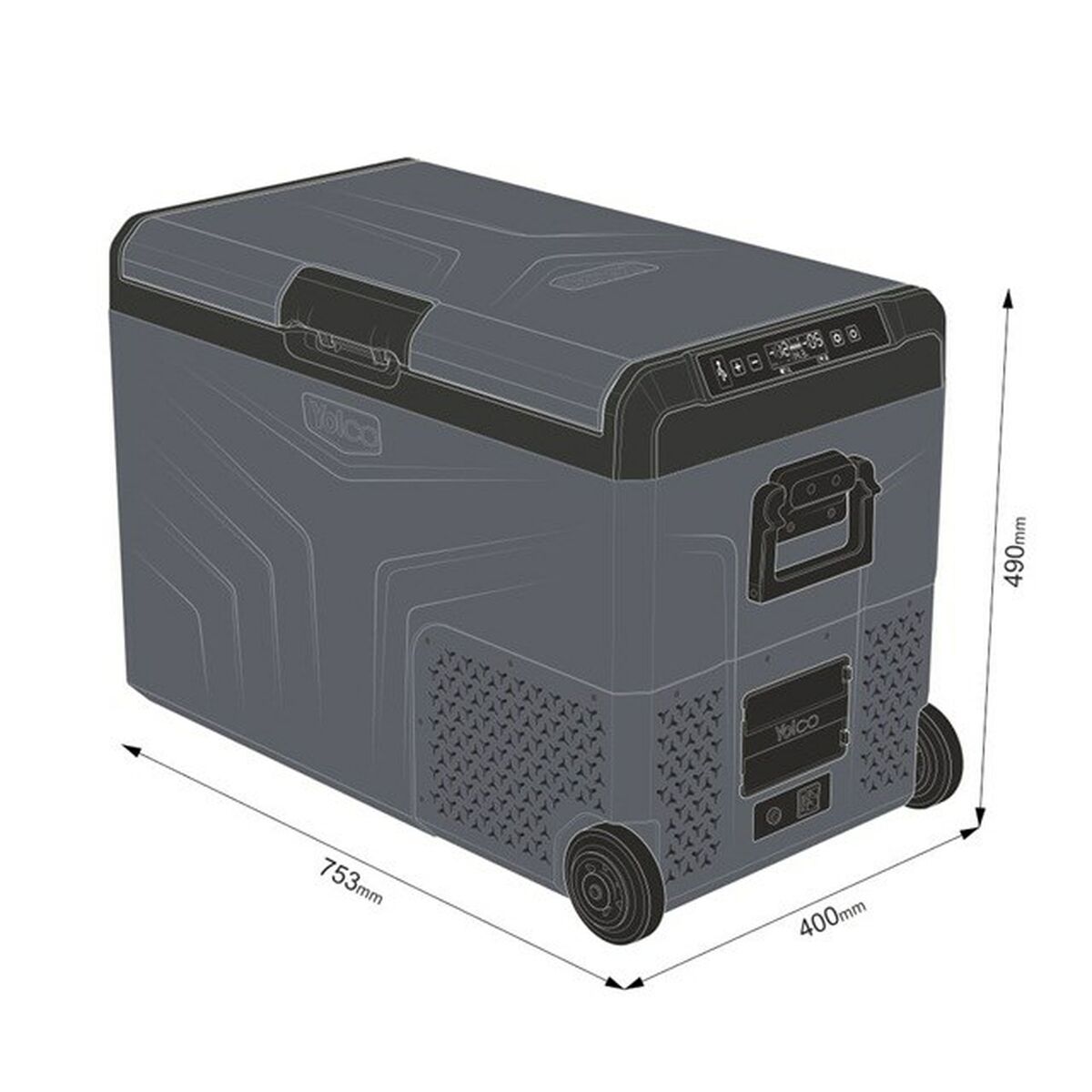 Mini Nevera Yolco TCX50 60 W 10 L 40 L 52 L