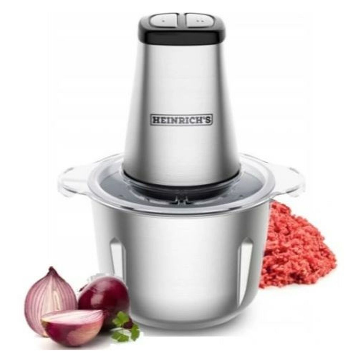 Batidora de Vaso Heinrich's HMZ 8849 Gris Plateado 500 W 2 L