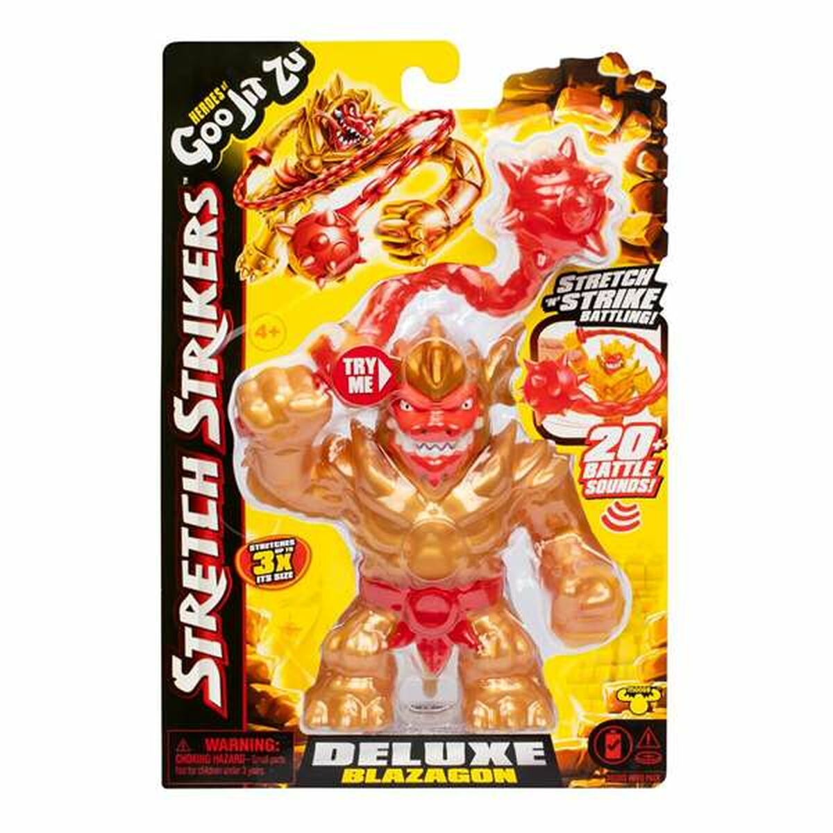 Figura de Acción Goo Jit Zu  Strecth Strikers Deliuxe 14 cm