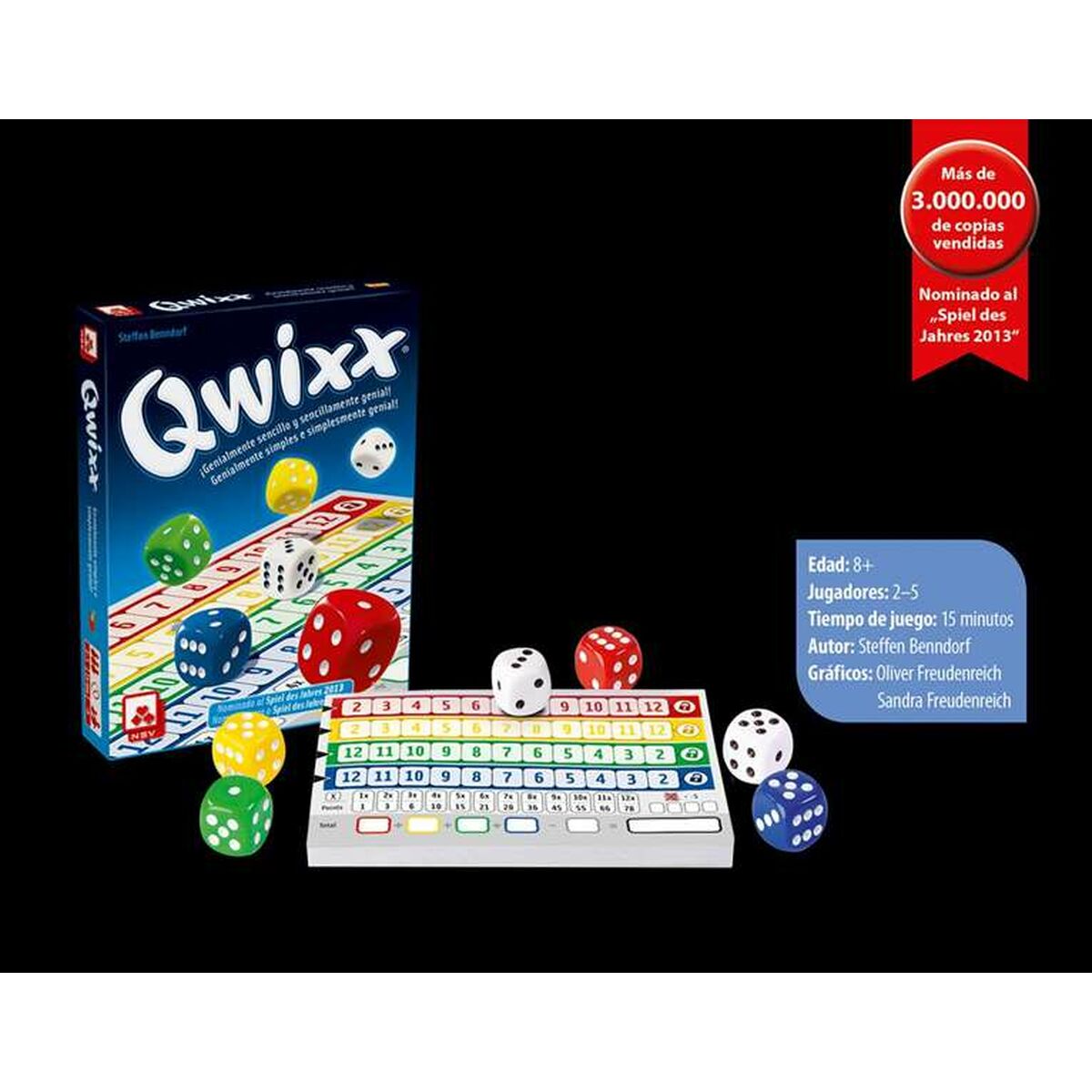 Juego Educativo Fournier Qwixx