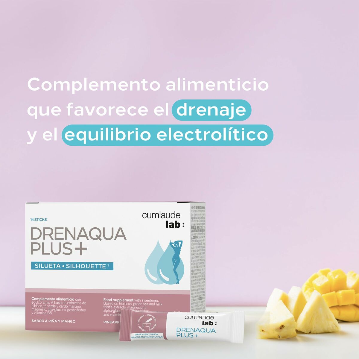 Complemento Alimenticio Cumlaude Lab DRENAQUA PLUS+ 14 Unidades