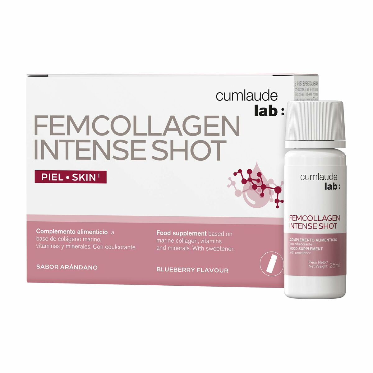 Complemento Alimenticio Cumlaude Lab FEMCOLLAGEN INTENSE SHOT 7 Unidades