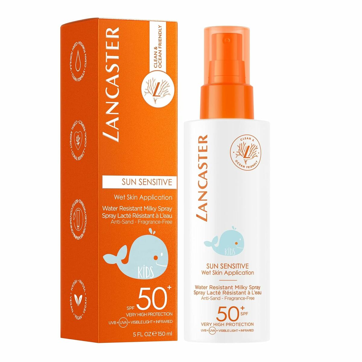 Protector Solar para Niños Lancaster SUN SENSITIVE KIDS Spf 50+ 150 ml