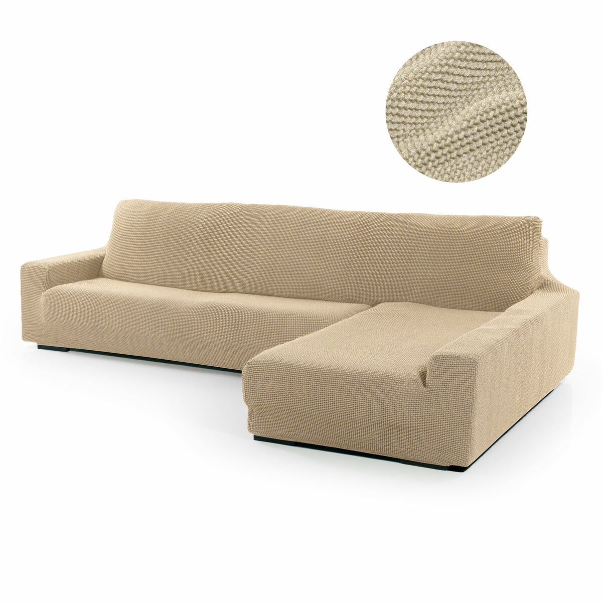 Funda para chaise longue de brazo largo derecho Sofaskins Beige (Reacondicionado B)