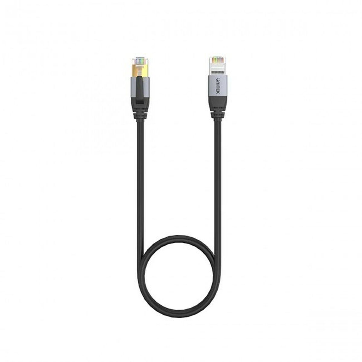 Cable de Red Rígido S/FTP Categoría 8 Unitek C18149AGY03-2M Negro 2 m