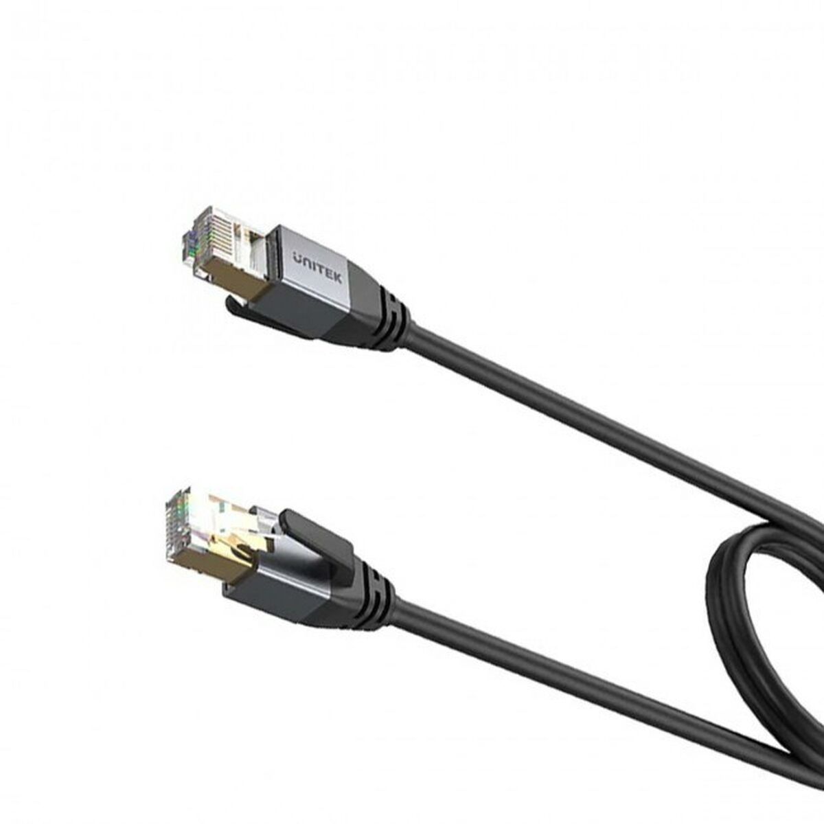 Cable de Red Rígido S/FTP Categoría 8 Unitek C18149AGY03-2M Negro 2 m