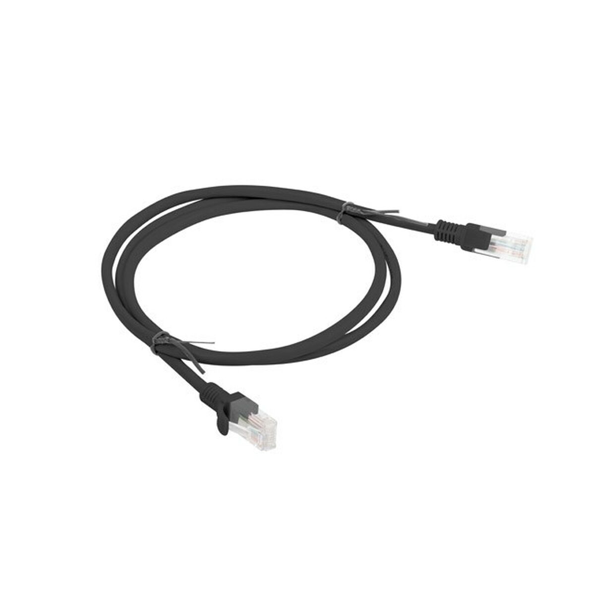Cable de Red Rígido UTP Categoría 6 Lanberg PCU6-20CC-0100-BK Negro 1 m