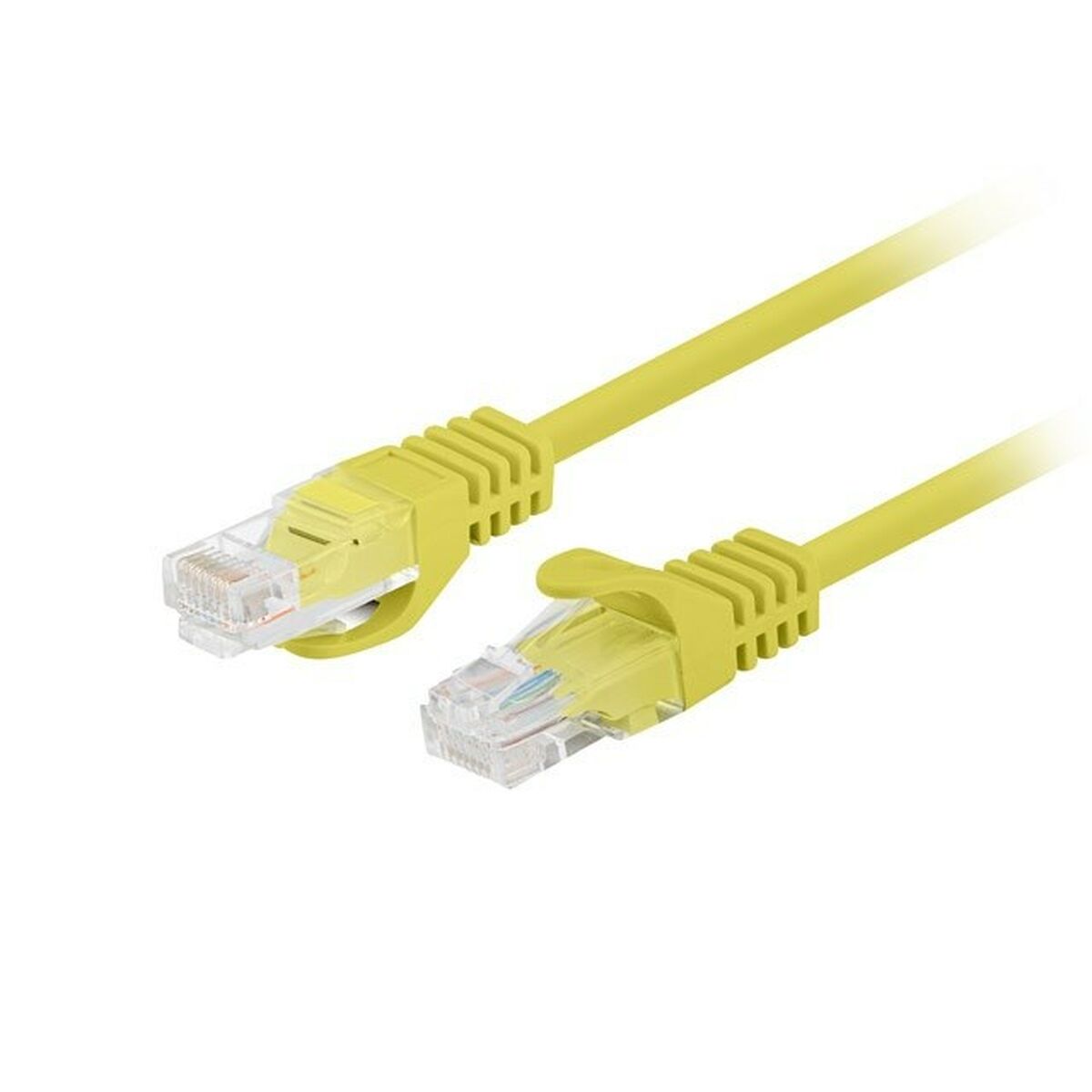 Cable de Red Rígido UTP Categoría 6 Lanberg PCU6-20CC-0100-Y Amarillo 1 m