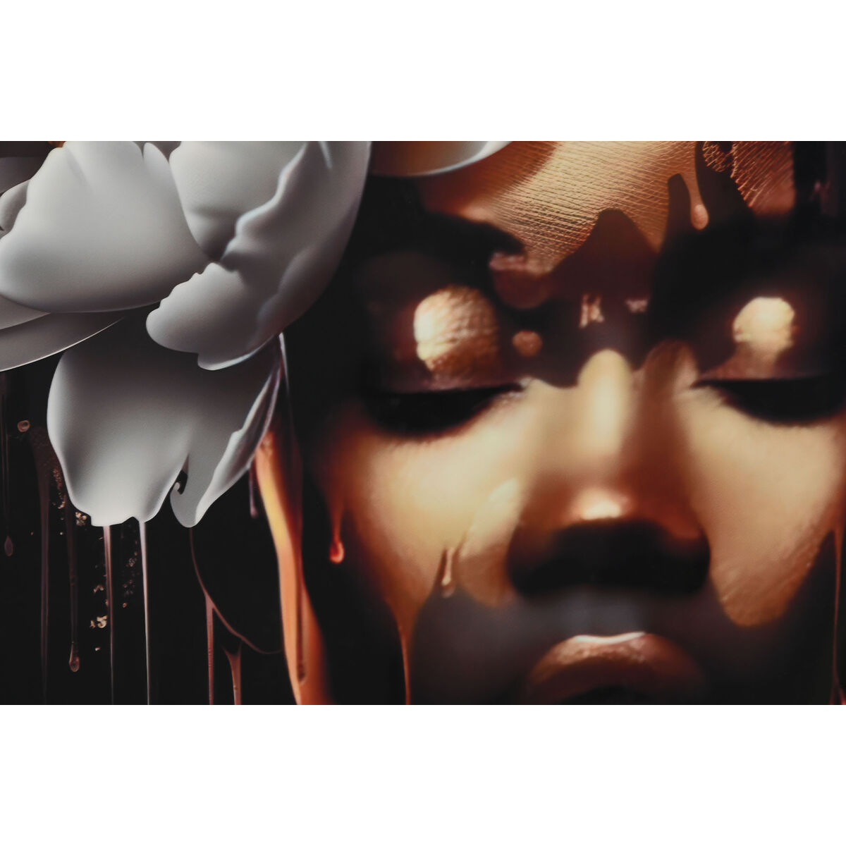 Cuadro Home ESPRIT Aluminio Madera MDF 80 x 3,5 x 80 cm