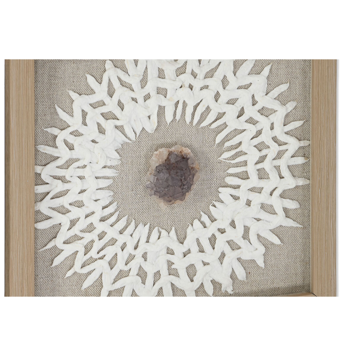 Juego de 4 cuadros Home ESPRIT Papel Cristal 22 x 2 x 22 cm