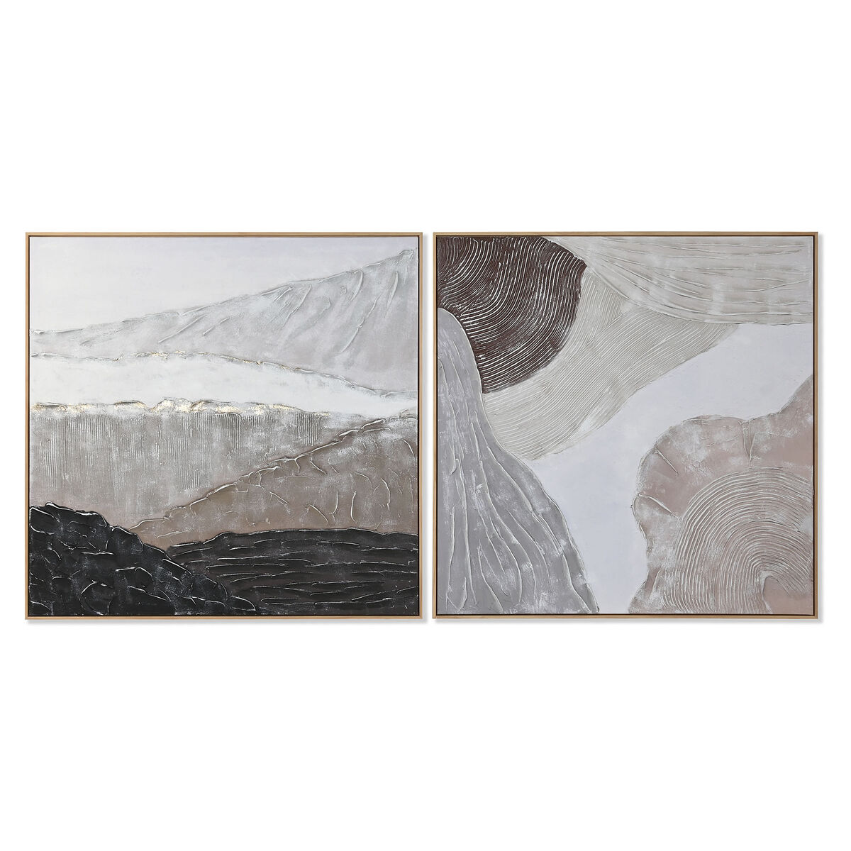 Cuadro Home ESPRIT Madera Lienzo 123 x 4,3 x 123 cm 122,6 X 4,3 X 122,6 CM