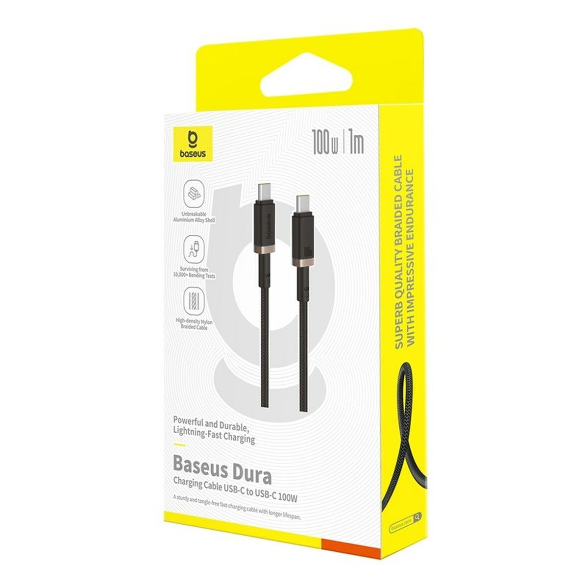 Cable USB-C a USB-C Baseus P10377803U01-00 Negro Oro 1 m