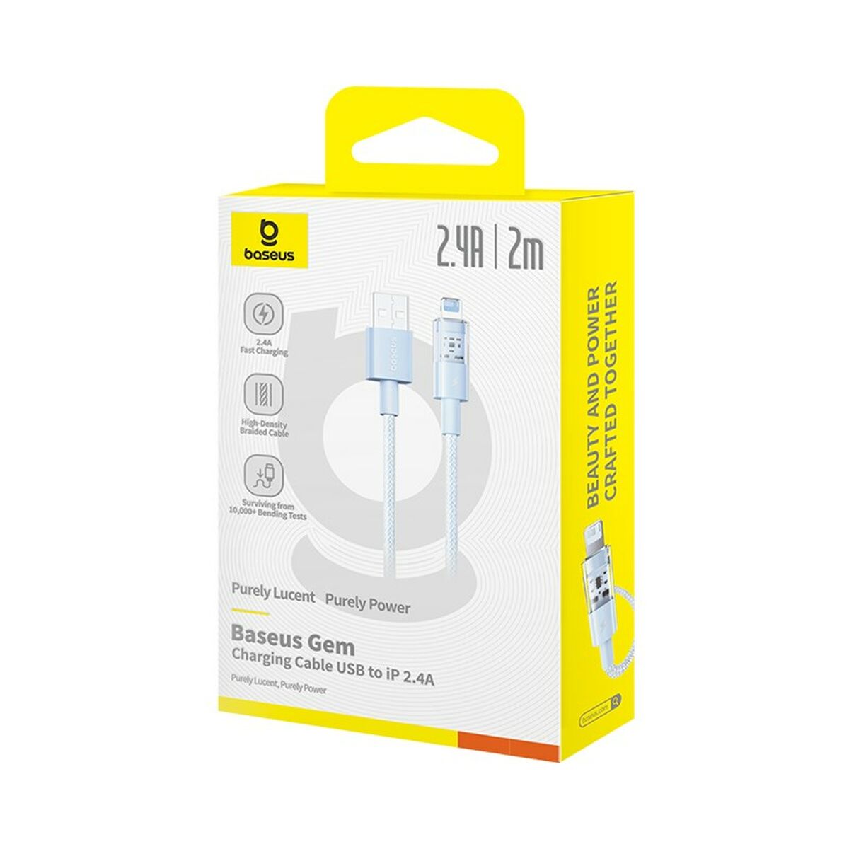 Cable USB a Lightning Baseus P10373003311-01 Azul 2 m