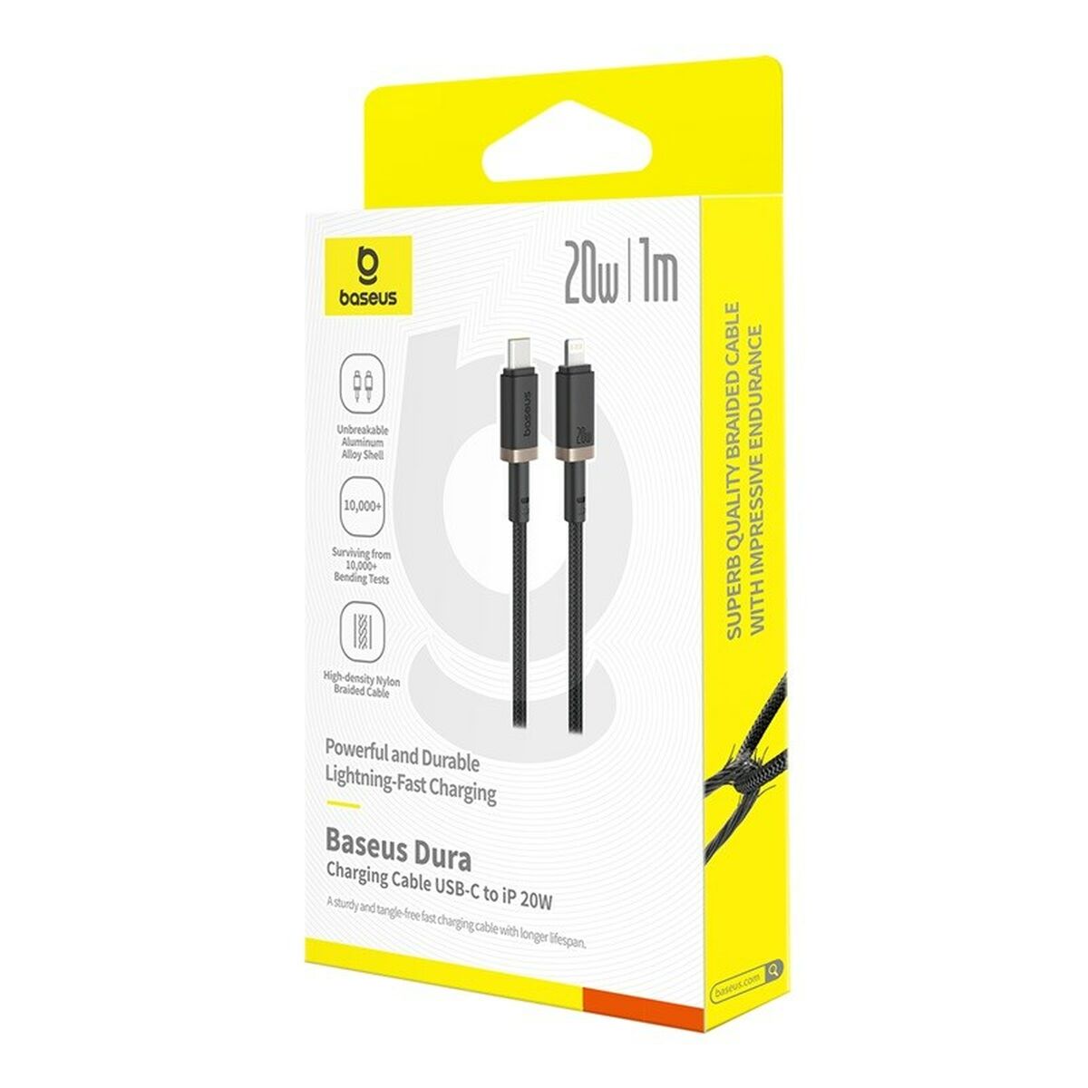 Cable USB-C a Lightning Baseus P10377800U01-00 Negro Oro 1 m