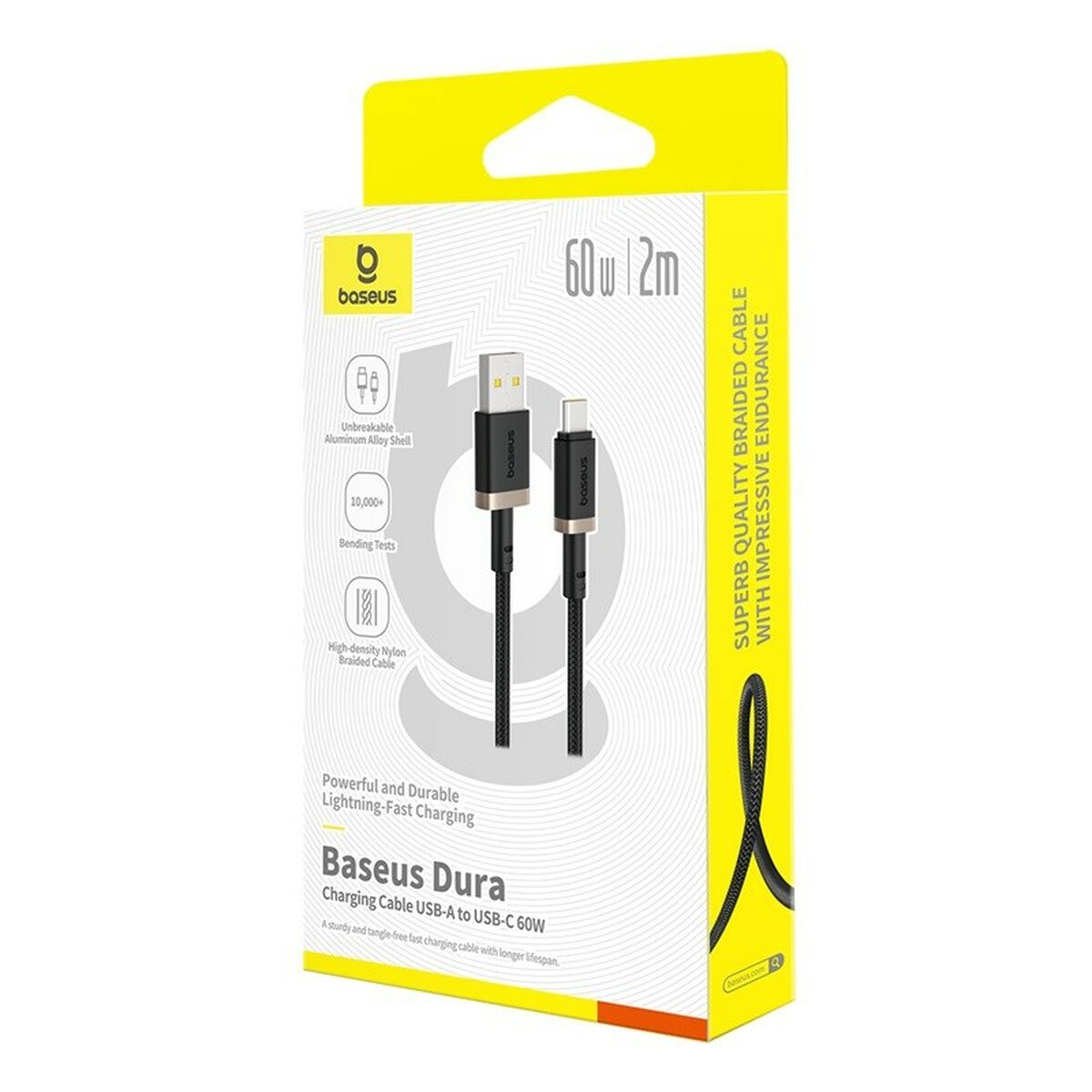 Cable USB A a USB-C Baseus P10377802U01-02 Negro Oro 2 m