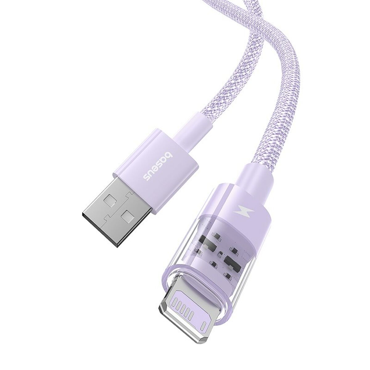 Cable USB a Lightning Baseus P10373003511-01 Púrpura 2 m