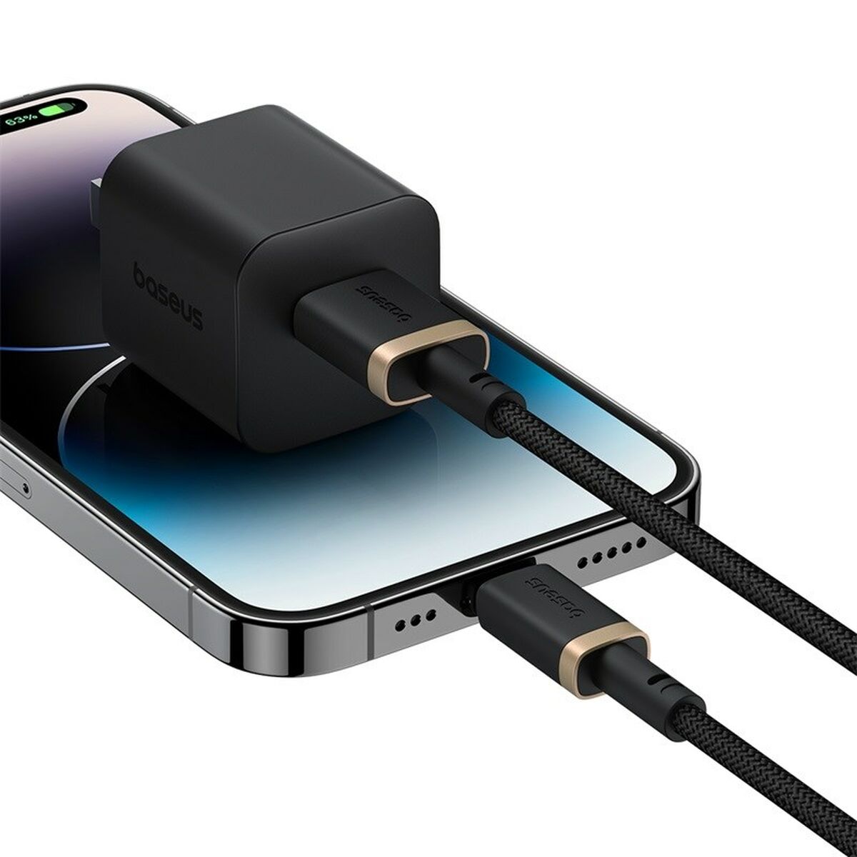 Cable USB a Lightning Baseus P10377801U01-00 Negro Oro 1 m