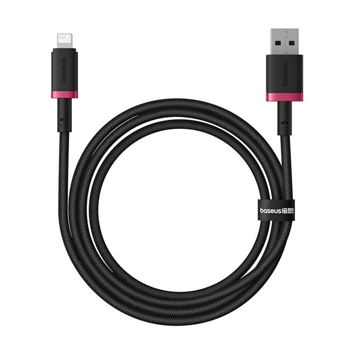 Cable USB a Lightning Baseus P10377801U01-01 Negro Rojo 1 m