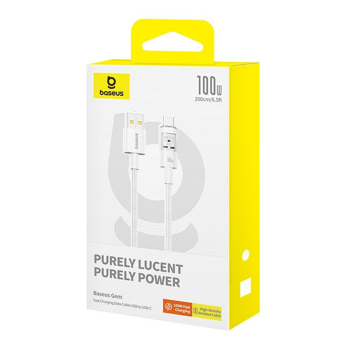 Cable USB A a USB-C Baseus P10373002211-01 Blanco 2 m
