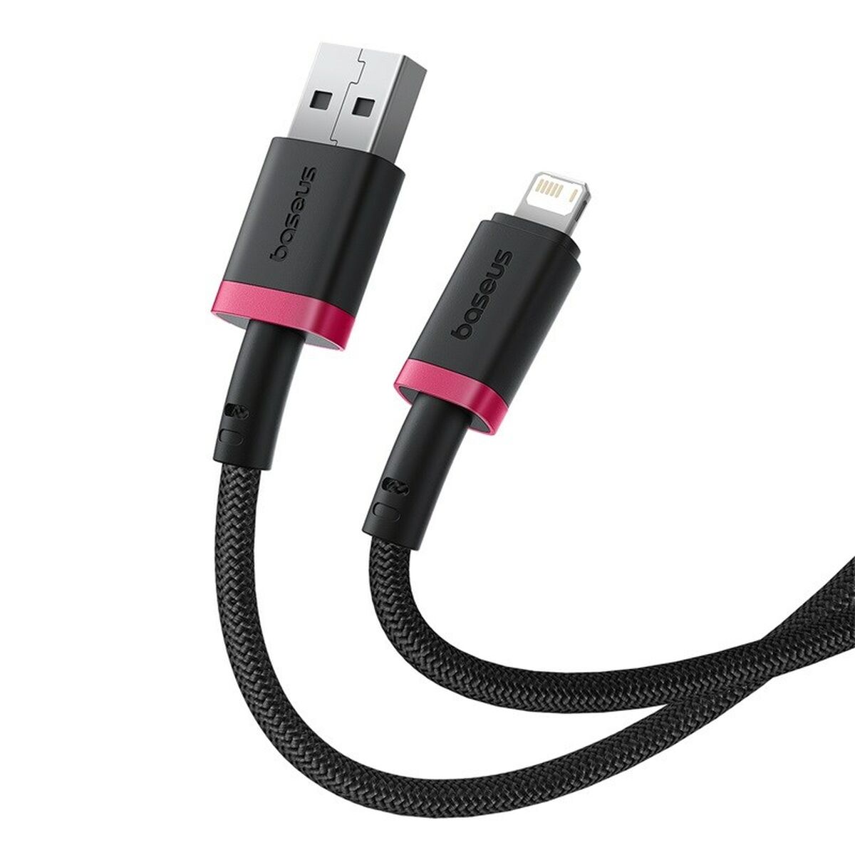 Cable USB a Lightning Baseus P10377801U01-03 Negro Rojo 2 m