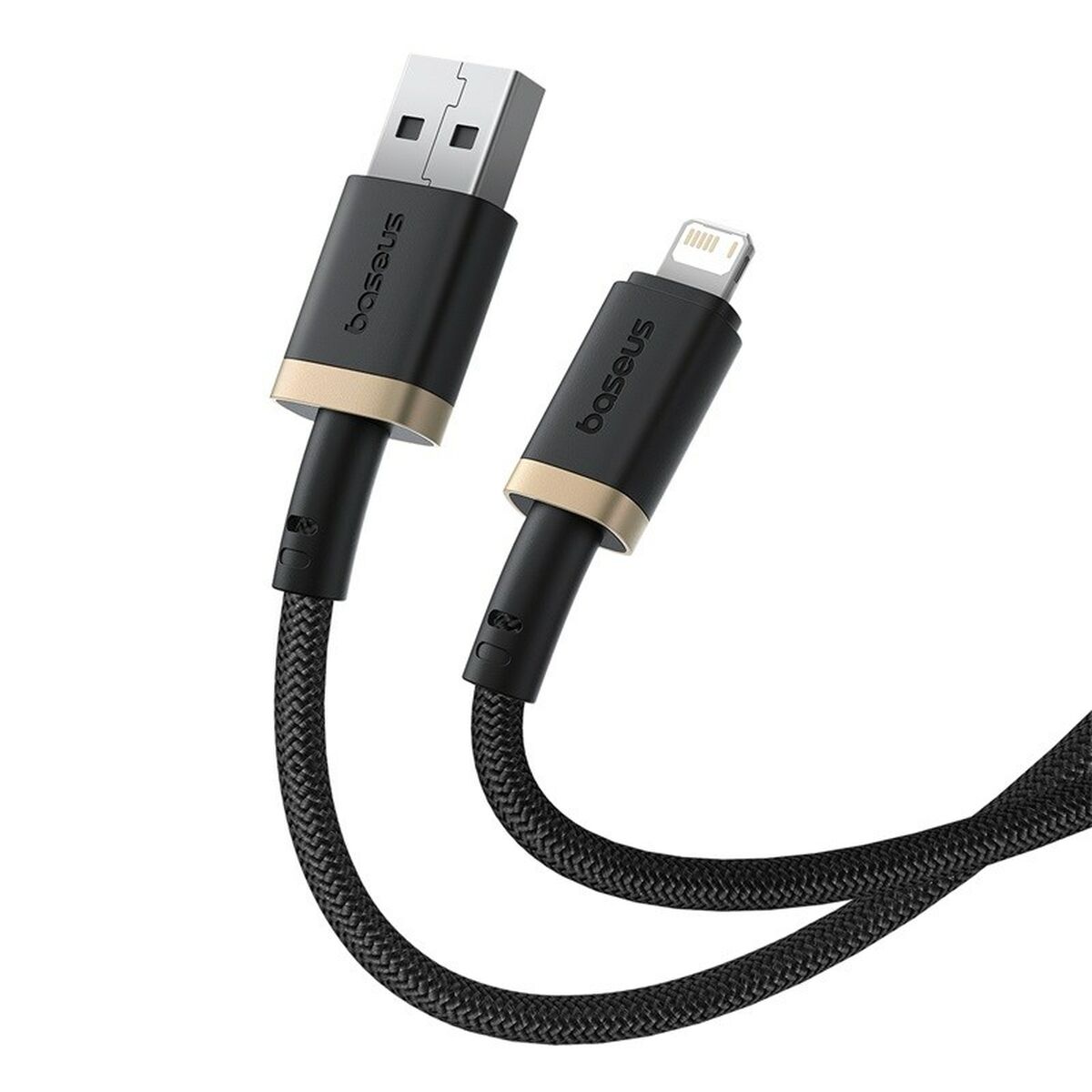 Cable USB a Lightning Baseus P10377801U01-02 Negro Oro 2 m