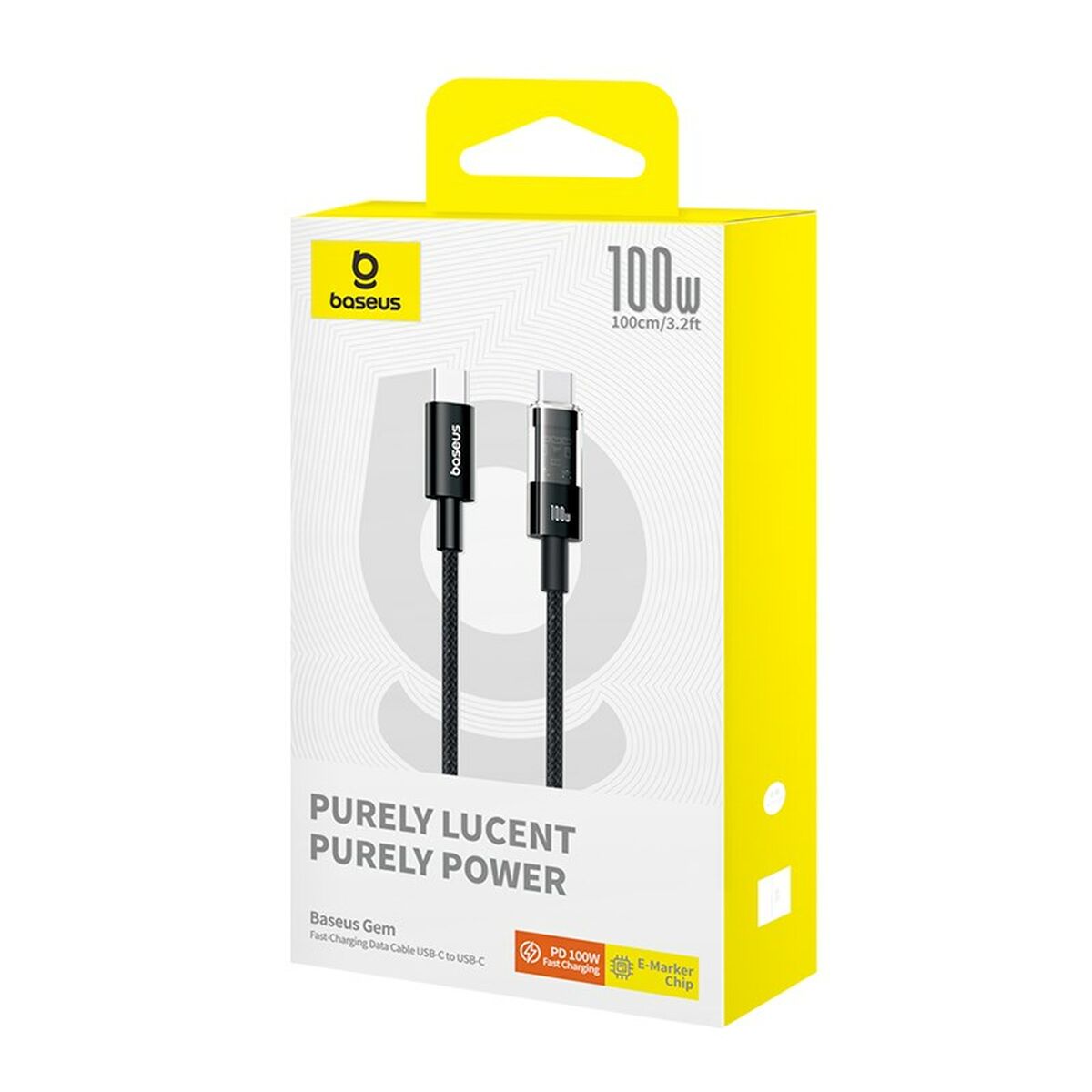 Cable USB-C a USB-C Baseus P10373000111-00 Negro 1 m