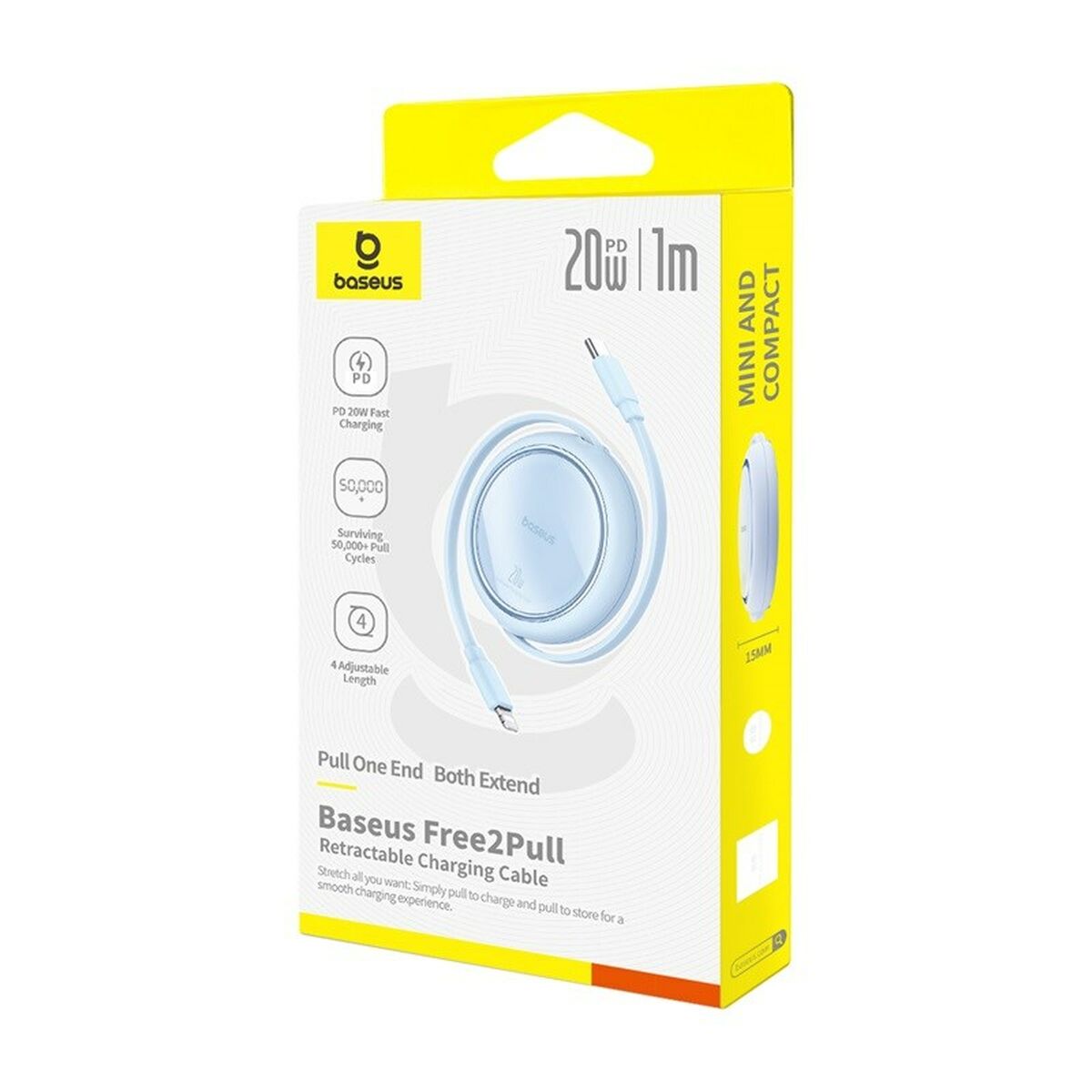 Cable USB-C a Lightning Baseus P10364501311-00 Azul 1 m