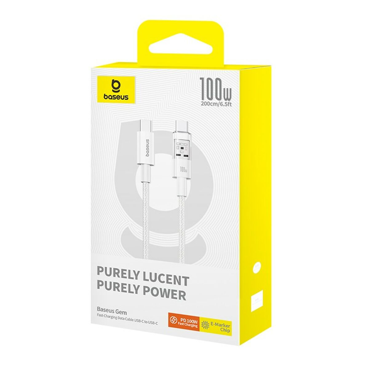 Cable USB-C a USB-C Baseus P10373000211-01 Blanco 2 m