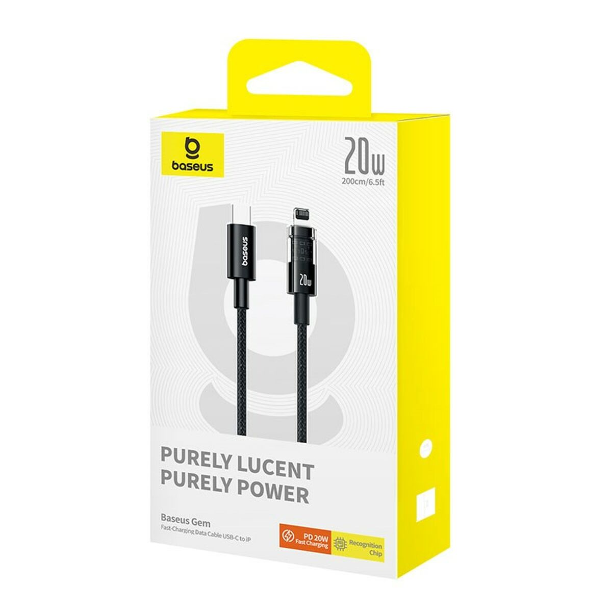 Cable USB-C a Lightning Baseus P10373001111-01 Negro 2 m