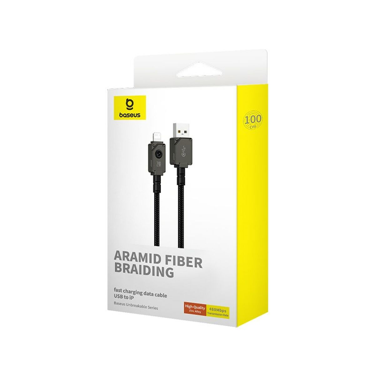 Cable USB a Lightning Baseus P10355802111-00 Negro 1 m