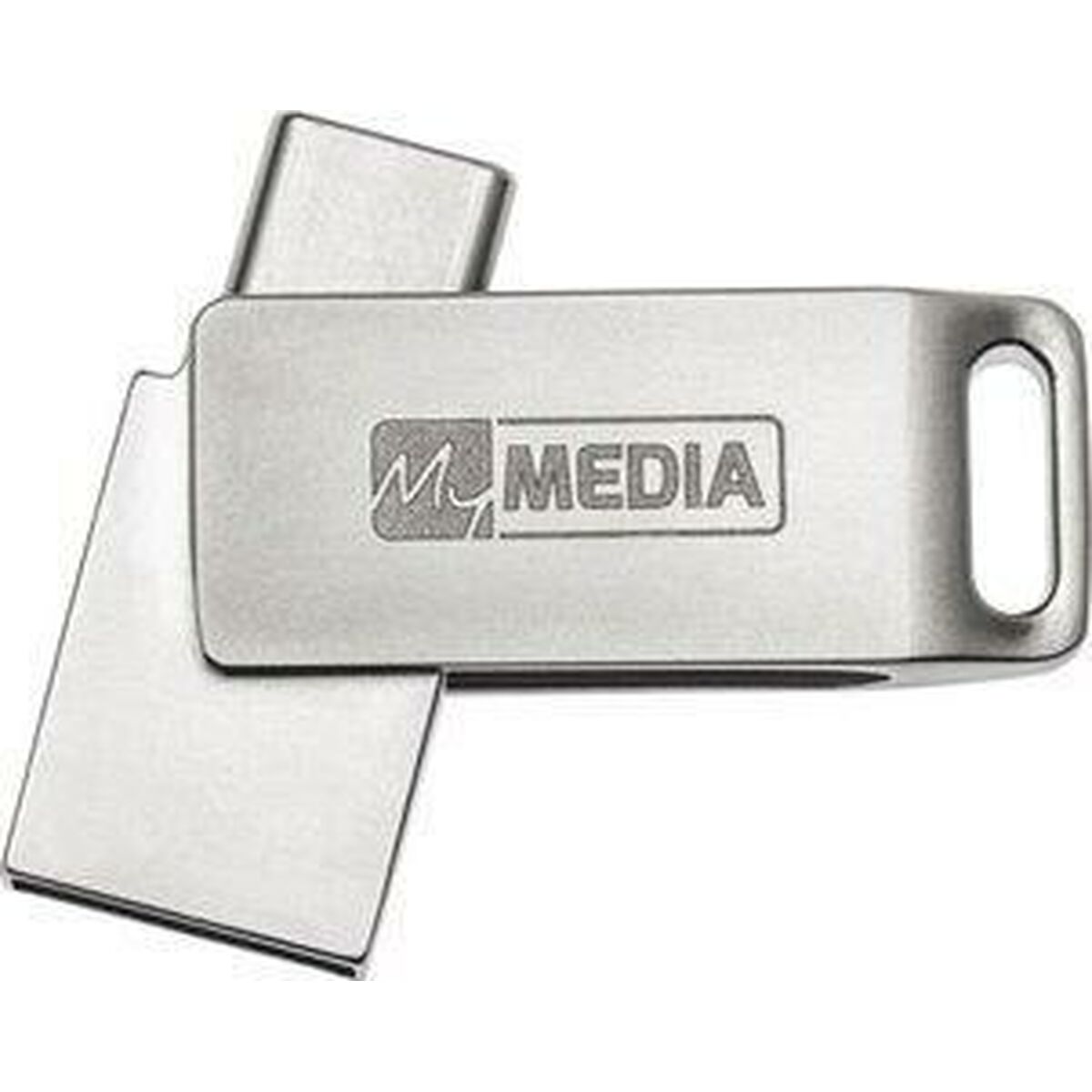 Pendrive MyMedia Plateado 128 GB