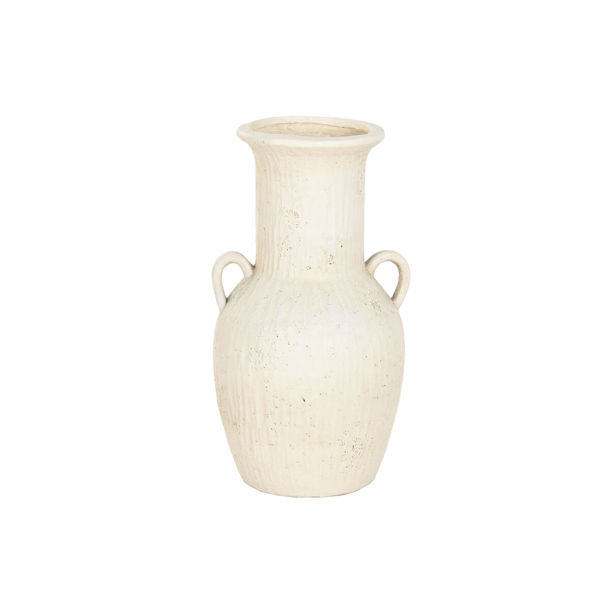 Jarrón Home ESPRIT Blanco Magnesio 35 x 33 x 65 cm