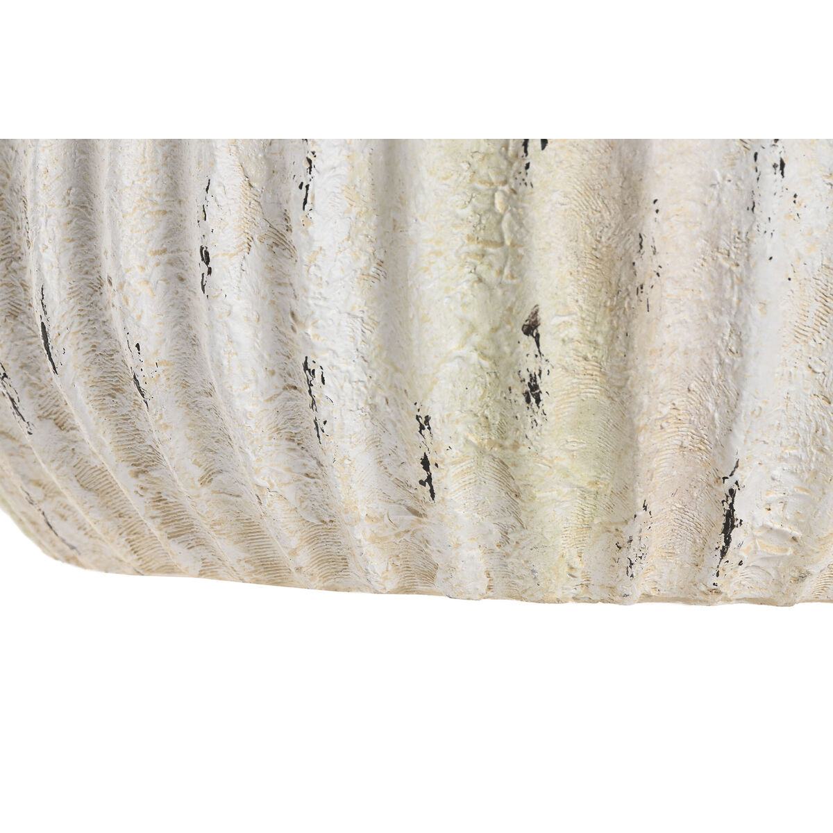 Jarrón Home ESPRIT Blanco Magnesio 36 x 36 x 26 cm