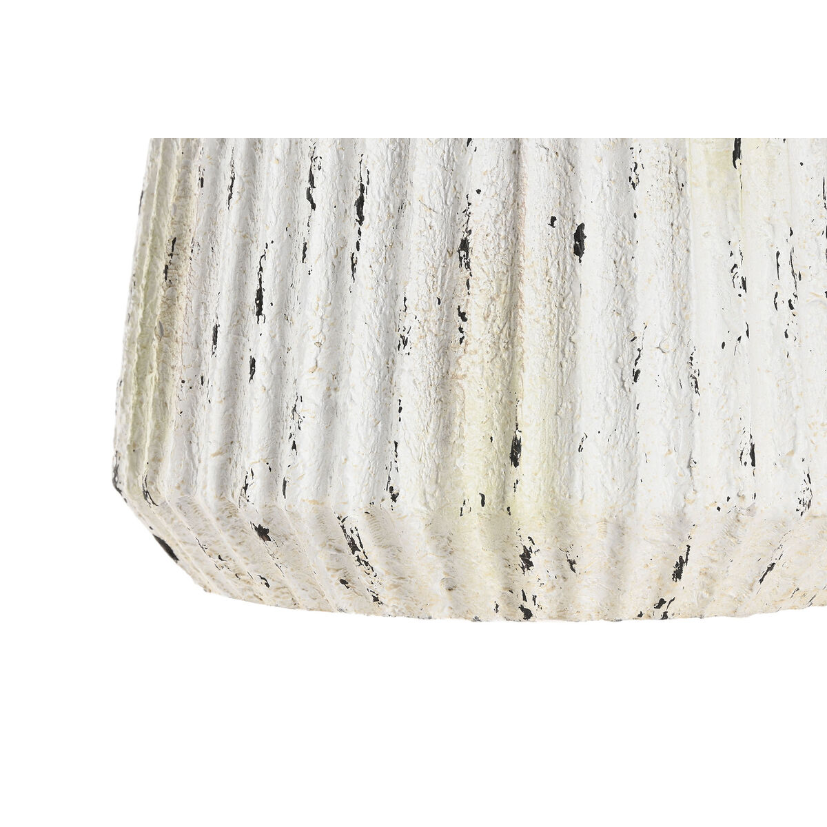 Jarrón Home ESPRIT Blanco Magnesio 28,5 x 28,5 x 32,5 cm