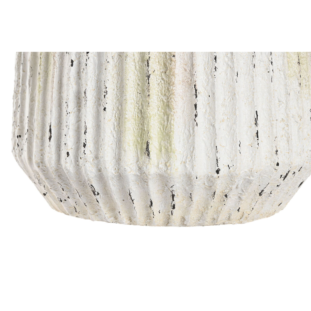 Jarrón Home ESPRIT Blanco Magnesio 28 x 28 x 41 cm