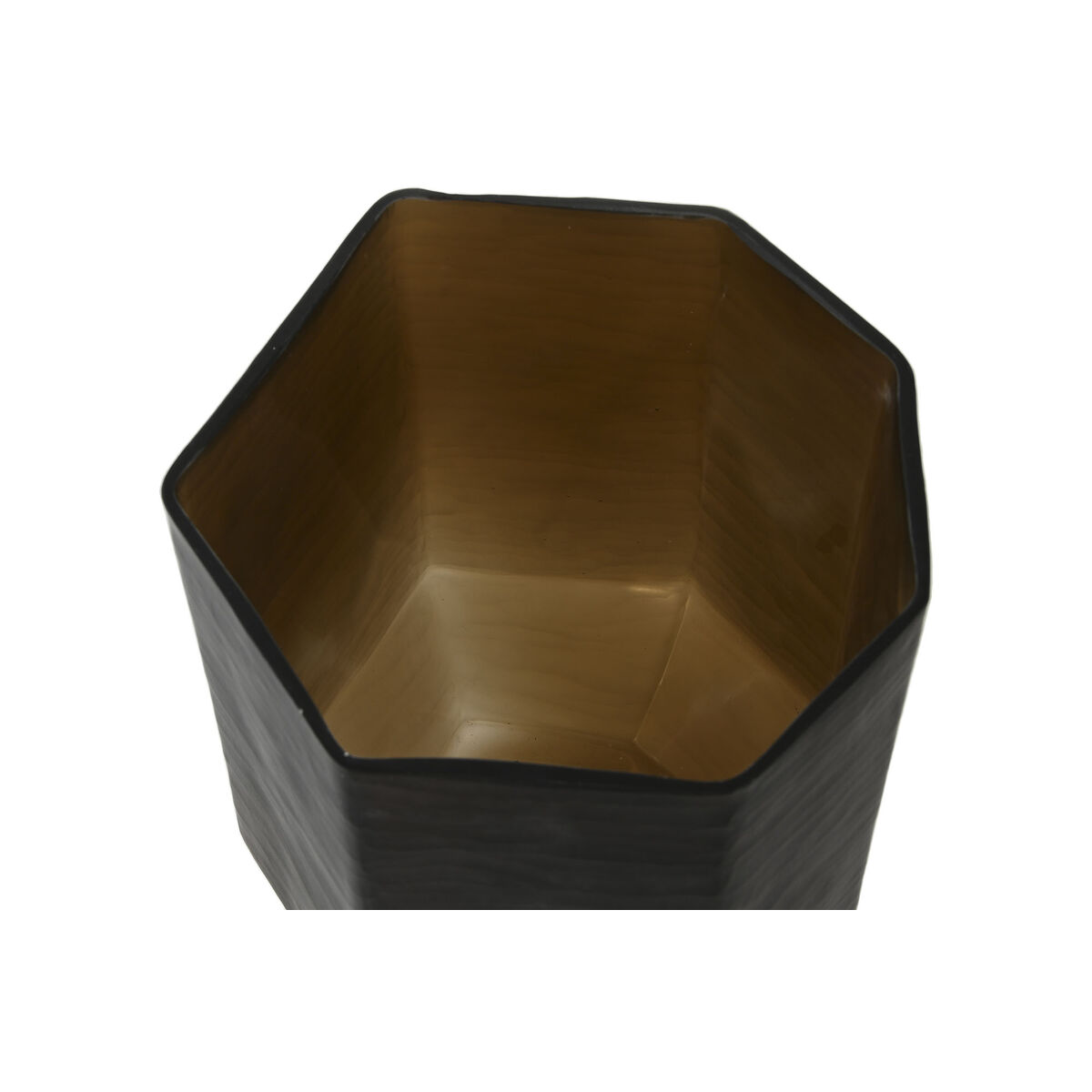 Jarrón Home ESPRIT Gris oscuro Cristal Moderno 18 x 18 x 22 cm