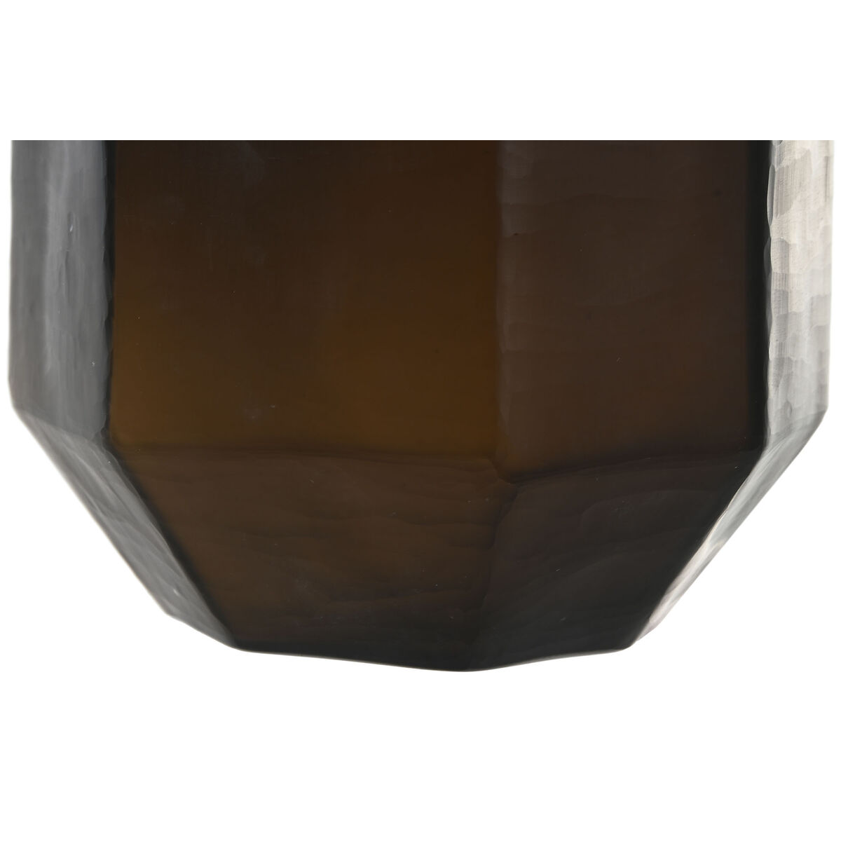 Jarrón Home ESPRIT Gris oscuro Cristal Moderno 18 x 18 x 22 cm