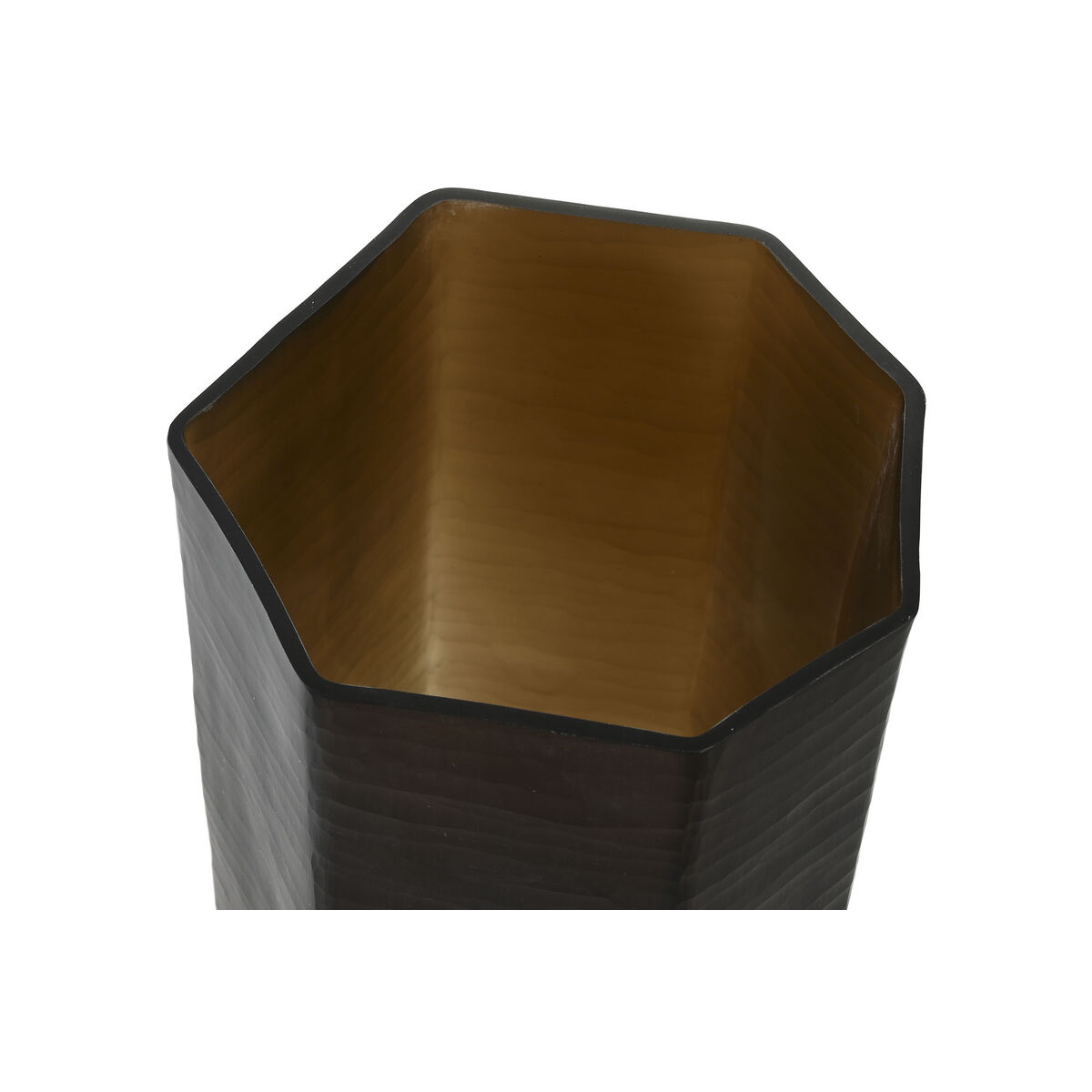 Jarrón Home ESPRIT Gris oscuro Cristal Moderno 18 x 18 x 31 cm