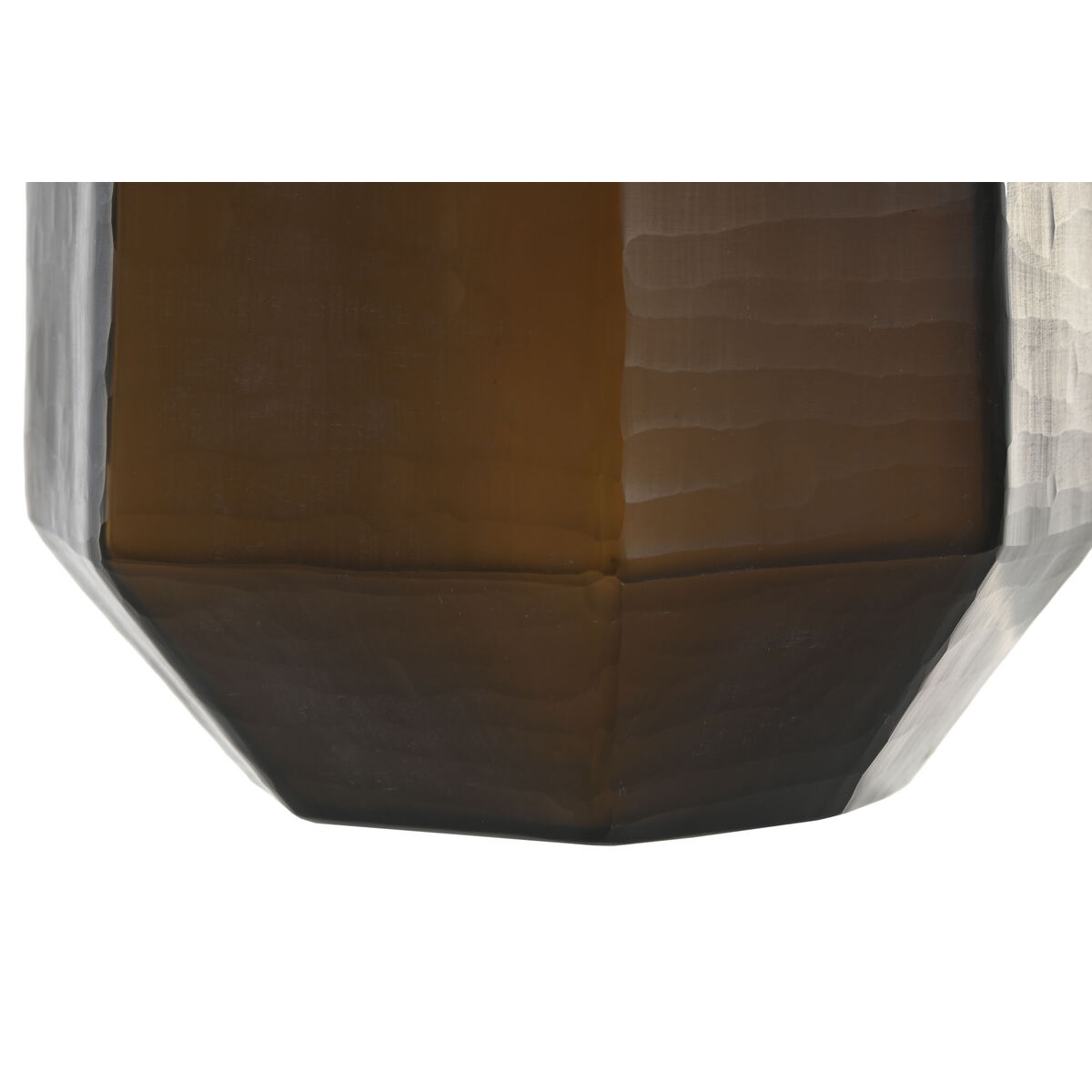 Jarrón Home ESPRIT Gris oscuro Cristal Moderno 18 x 18 x 31 cm