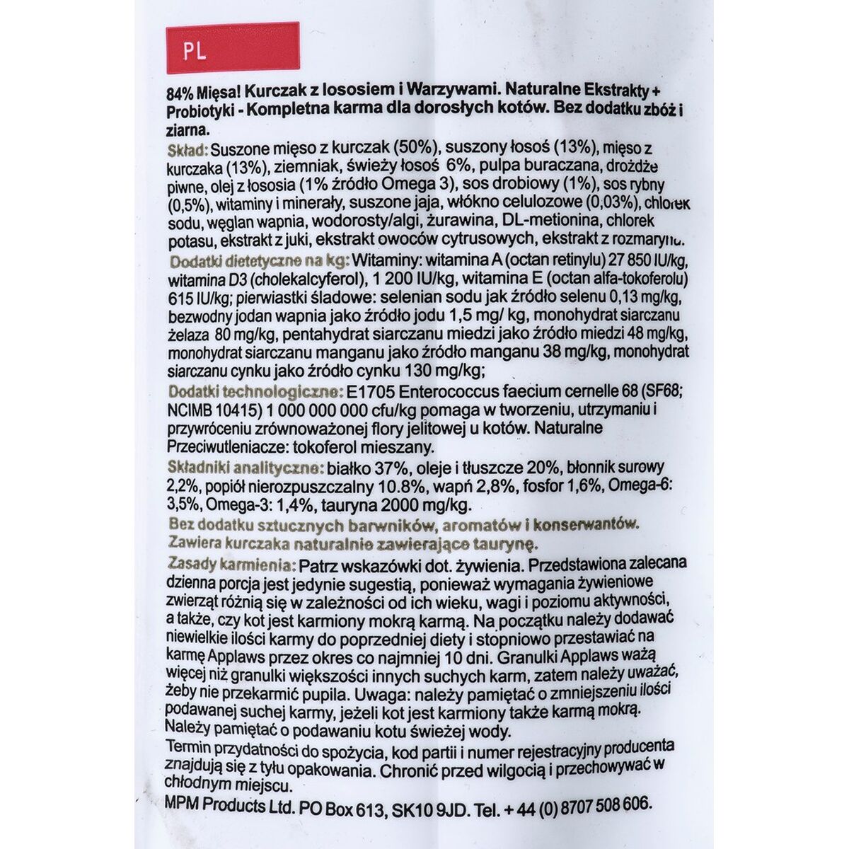 Pienso Applaws Chicken with salmon Adulto Pollo Salmón Pescado 7,5 kg