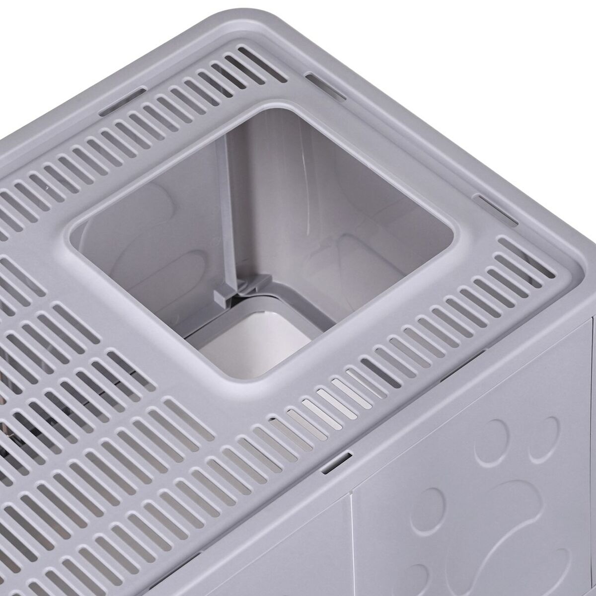 Arenero para Gatos Diamentiq Yoko Blanco Gris Plástico