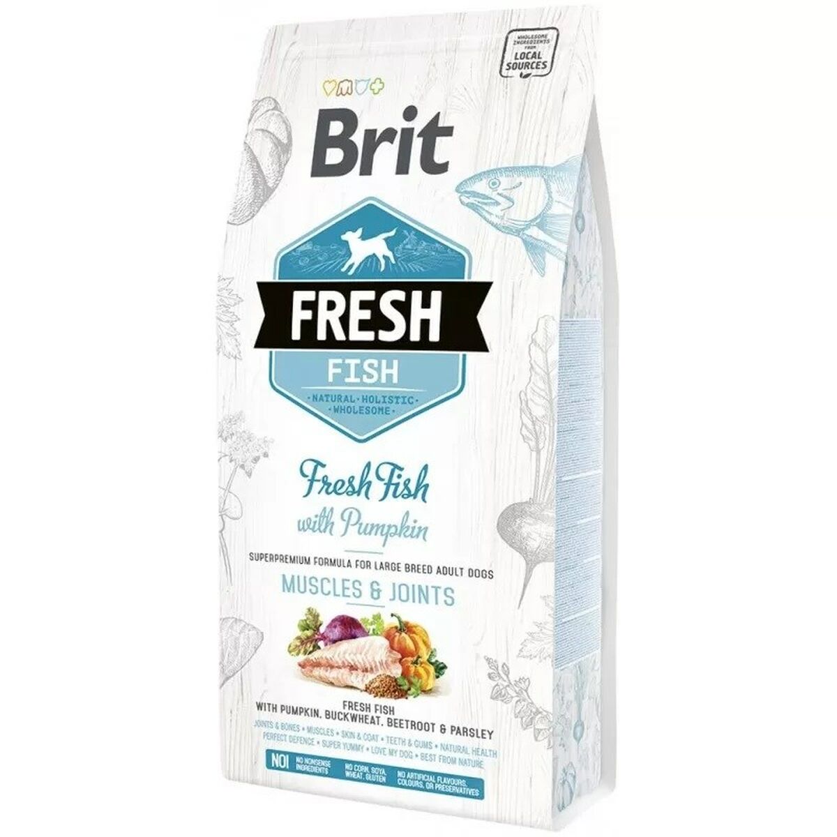 Pienso Brit Fresh Muscles & Joints Fish Adulto Pescado 12 kg