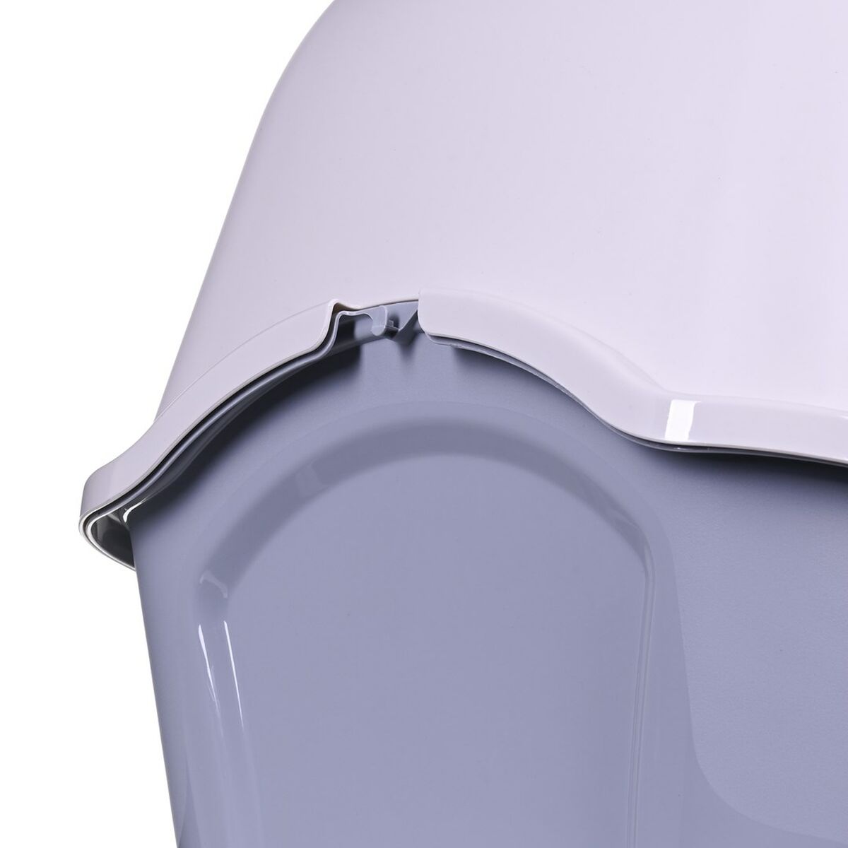 Arenero para Gatos Diamentiq 4004508810DIA Blanco Gris Plástico 40 x 38,7 x 55,5 cm