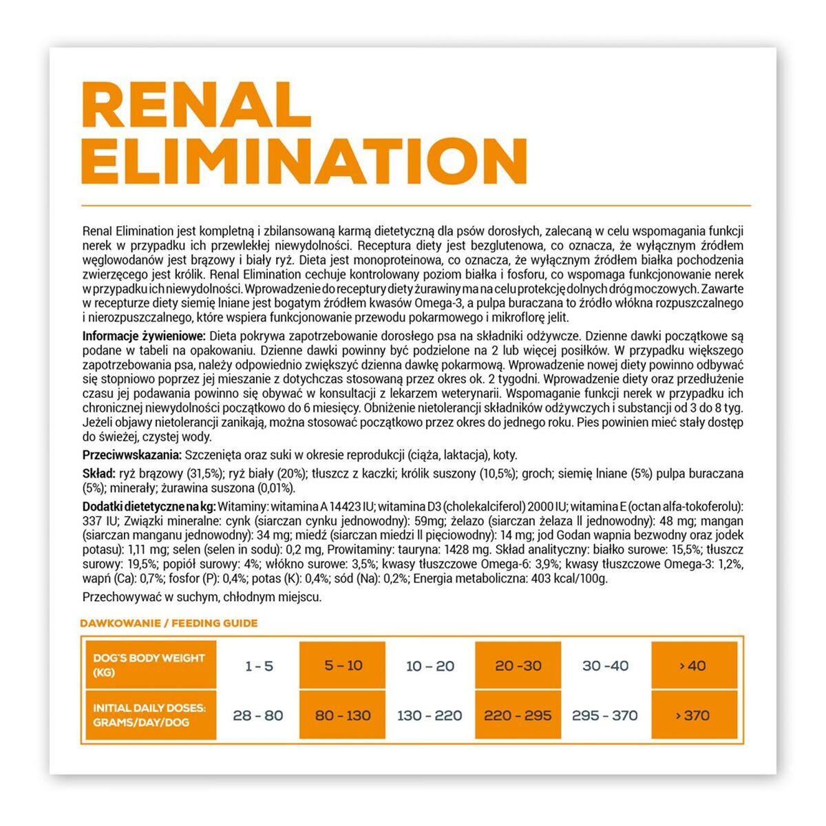 Pienso VETEXPERT Renal Elimination Conejo 8 kg