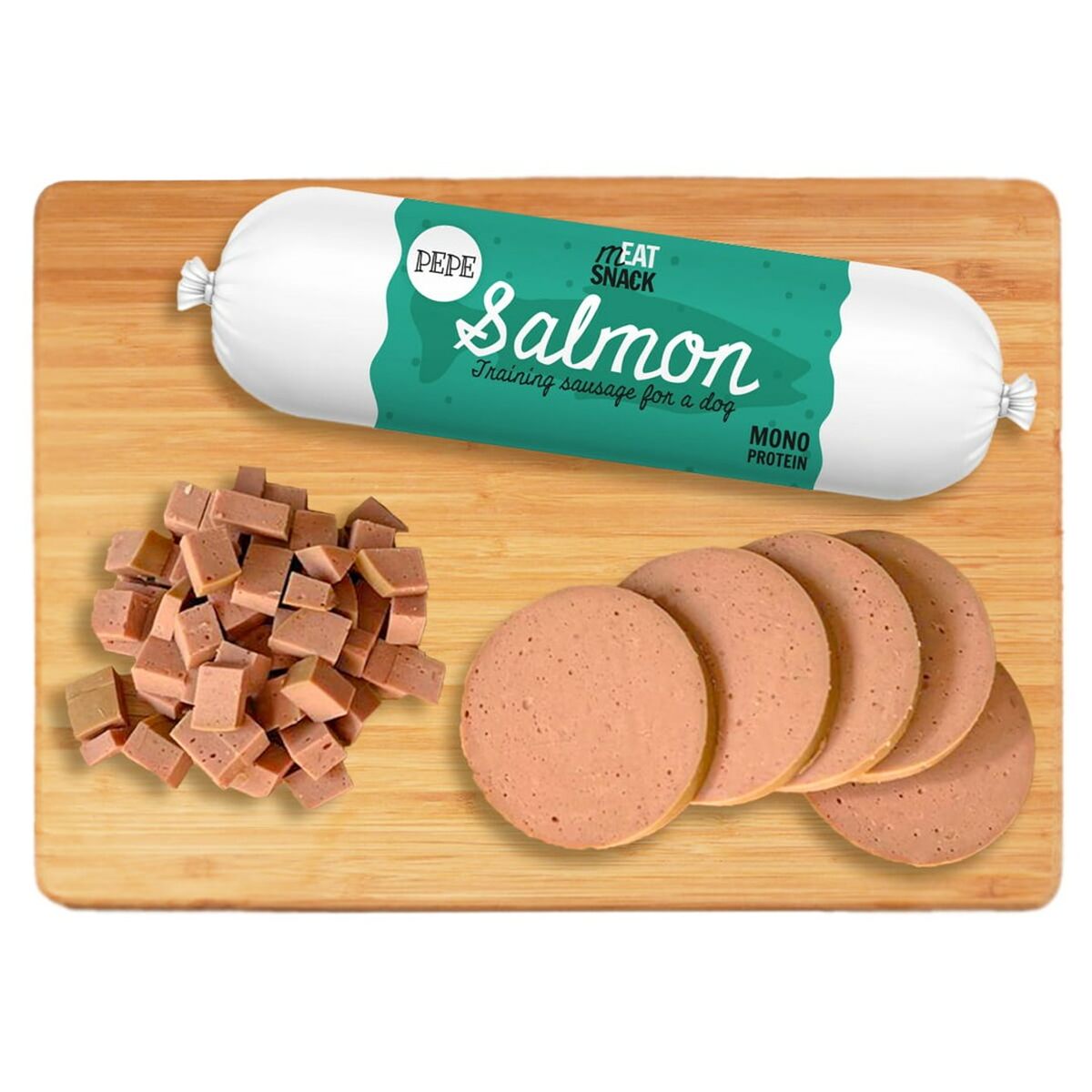 Snack para Perros Paka Zwierzaka Pepe Sausage Salmon Salmón 200 g