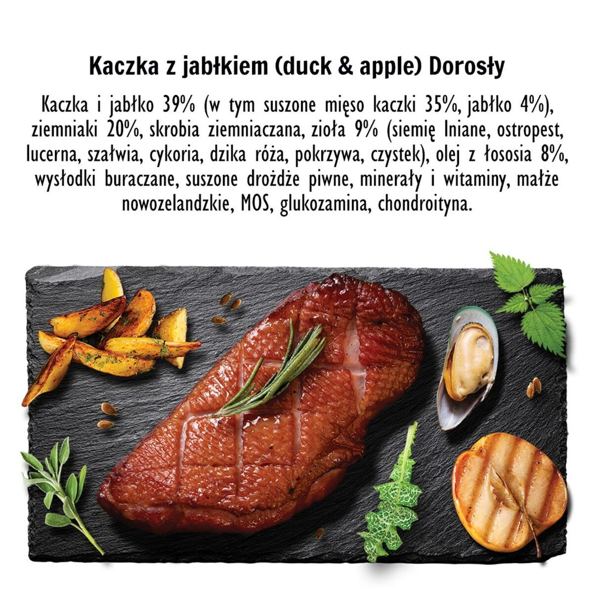 Pienso Paka Zwierzaka Duck with apple M Pato 9 kg